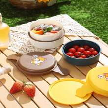 AMAZING VISION Set de 2 Trastes con tapa para lunch de niños y bebés - Verde - Ver 7