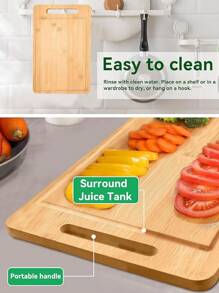 1/2/3 chiếc Thớt tre, Phụ kiện nhà bếp, Thớt, Chất liệu tre tự nhiên, Nhà bếp, Đồ dùng nhà bếp, Dụng cụ nhà bếp, Đồ dùng nhà bếp, Phụ kiện nhà bếp, Thích hợp cho cắm trại, Quà cưới, Quà giáng sinh, Đồ cắm trại, Giáng sinh, Quà tặng giáo viên, Bạn bè, Quà tặng gia đình - Thớt gỗ tre - Xem 6