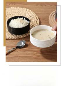 1pc Creative Rock Texture Bowl, Household Rice Bowl & Dessert Bowl - Multicolor - View 4