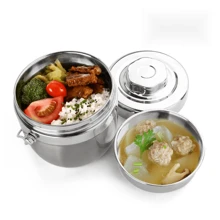 Hộp cơm giữ nhiệt nhiều màu sắc bằng thép không gỉ 1,5L, Hộp cơm giữ nhiệt bằng thép không gỉ di động ngoài trời, Hộp cơm hai lớp, Hộp cơm giữ nhiệt di động cho nhân viên văn phòng và học sinh, Hộp đựng thức ăn nhanh, Quà cưới, Quà tặng lễ hội, Quà tặng, Đồ dùng học tập - Nhiều màu - Xem 8
