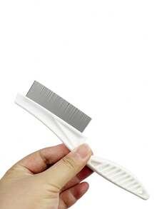 1入不鏽鋼細齒梳，可去除蝨子、跳蚤和頭屑 - 白色 - 查看 2