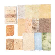 MOCARD 1 Gói 28 Tờ Giấy Chất Liệu Cổ Điển Vết Cà Phê Họa Tiết Sổ Tay Tự Làm Nhật Ký Rác Trang Trí Cá Nhân Thẻ Ghép Thủ Công Sổ Tay Nghệ Thuật Phụ Kiện Làm Sổ Lưu Niệm Văn Phòng Phẩm Trường Học - 1 gói hàng - Xem 17