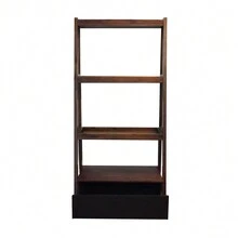 32x17x68" Ladder Shelf, Ladder Style Display Shelf - 棕色 - 查看 4