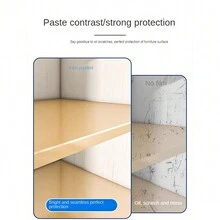 廚房櫥櫃防水防油濕氣自粘保護膜清潔抽屜墊貼紙裝修 - 透明 - 查看 3