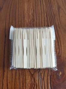 1 包多用途一次性水果叉，竹签，用于水果、蛋糕和甜点，适合家庭和户外使用 - 原木色 - 查看 13