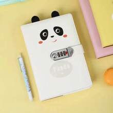 A5 Cute Password Notebook With Lock, Diary Notebook, New Style Unisex Password Notebook, Minimalist Memo Pad,School Supplies,Back To School