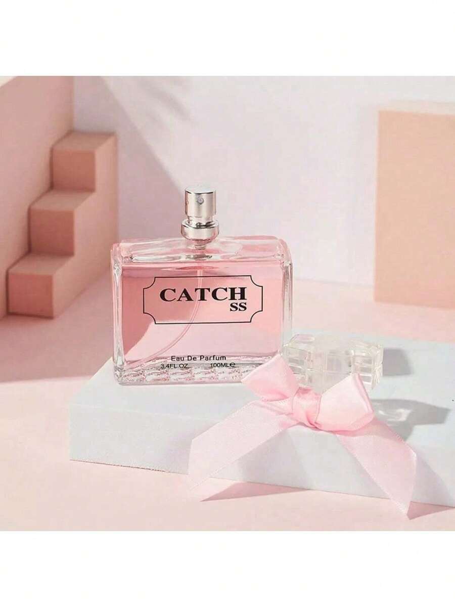 Perfume Mujer Catch Inspirado en la Dulzura y la Elegancia 100ml, Fragancia Femenina Frutal, Floral, Ideal para Uso Diario y Citas Románticas. - Rosa - Ver 1