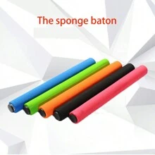 1pc Athletic Sports Relay Baton, Short Distance Racing Foam Handle Relay Stick, Relay Rod - Multicolor - View 2