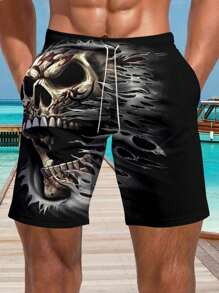 男士 3D 夏威夷沙滩短裤，夏季，夏威夷风 - 彩色 - 查看 4