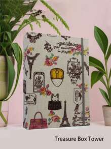 1pc Creative 6" Fabric Photo Album With Drawstring Closure, Multi-Functional 100 Pockets Memory Holder, Suitable For Family, Couples And Holiday/Graduation Photo Collection,Back To School,School Supplies