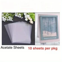 10pcs/Lot 17 Wires PVC Transparent Plastic Sheets 11X16CM For DIY Scrapbooking Handmade Paper Shaker Cards Album Photo Frame Accessories