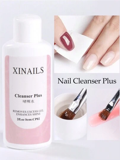 60ml Nail Degreaser Liquid 1Bottle Surface Sticky Layer Gel Polish Excess Remover Acetone Fast Dry Nail Art Cleaner Plus For Manicure Salon
