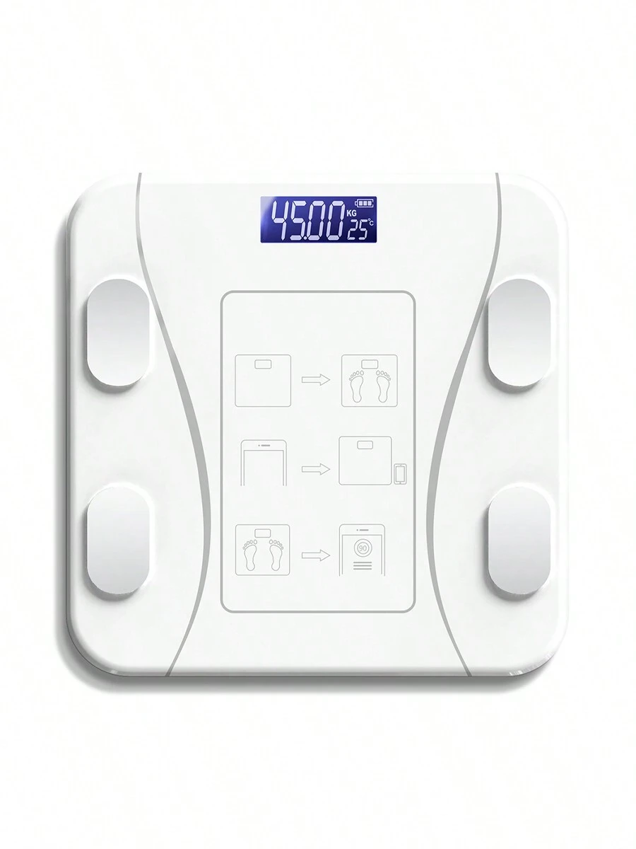 Báscula de grasa corporal, báscula inteligente Bluetooth, báscula electrónica multifunción, báscula de peso, báscula de salud, báscula de medición de grasa, analizador de composición corporal digital Bluetooth 4.0, 79 datos relacionados de alta precisión compatible con Android e iOS
