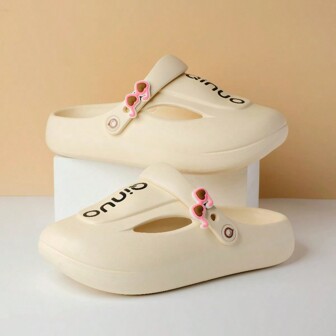 女士镂空 EVA 拖鞋，时尚夏季新款女士一脚蹬拖鞋柔软防滑凉鞋适合护士工作、沙滩、拖鞋、透气木屐