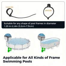 1 pieza/6 piezas Luces LED solares para piscina, adecuadas para decoración de vallas de piscina, accesorios de piscina LED resistentes al agua, luces nocturnas