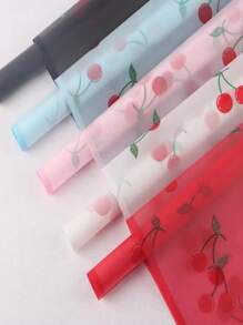 10/20 件樱桃主题防水半透明磨砂花包装纸，多种颜色可选，适合情人节、婚礼、母亲节、父亲节、毕业典礼、节日、玫瑰花束装饰礼物 - 彩色 - 查看 3