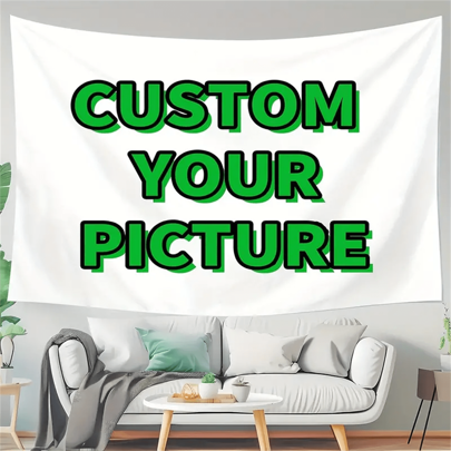 1pc Customize Pattern Tapestry - Vibrant Wall Hanging Art, Unique Personalized Backdrop For Photography And Display, Elegant Home Decor Accent, Perfect Party Decoration For Any Occasion For Father's Day, For Graduation, For Weddings, For Christmas Tea Room, Bedroom, Living Room, Custom Tapestry, Custom Flags, Flags For Room Washable,Lightweight,Breathable,Durable Funny,Cute,Love Custom,Unique,Personalized Ideal Gifts For Him,Ideal Gifts For Her,Ideal Gifts For Boyfriend,Ideal Gifts For Girlfriend,Ideal Gifts For Dad,Ideal Gifts For Mom,Ideal Gifts For Friends,Ideal Gifts For Family Him,Her,Boyfriend,Girlfriend,Dad,Family,Mom,Friends For Anniversaries,For Graduation,For Housewarming,For Weddings,For Birthdays Sofa,Bed,Car,Tea Room,Bedroom,Living Room,Customized Tapestry, Season Picks