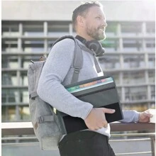 Archivador expandible, vuelta al cole, útiles escolares - Rosa - Ver 4