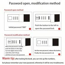A5 Cute Password Notebook With Lock, Diary Notebook, New Style Unisex Password Notebook, Minimalist Memo Pad,School Supplies,Back To School