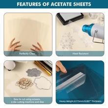10pcs/Lot 17 Wires PVC Transparent Plastic Sheets 11X16CM For DIY Scrapbooking Handmade Paper Shaker Cards Album Photo Frame Accessories