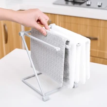 Folding Cloth Storage Rack, Kitchen Countertop, Dishwashing Cloth Hanging Rack, Storage Rack, Cloth Rack, Cup Drain Rack - Multicolor - View 8
