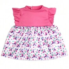 Vêtements de poupée avec motif animal mignon convenant aux poupées nouveau-nées de 13 à 18 pouces, accessoires de poupée nouveau-née de 43 cm, cadeaux de fête et d'anniversaire, poupée non incluse