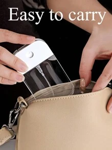 2入組50ml便攜式噴霧瓶，卡片式設計，適用於分配各種液體，如精油、香水、護膚品 - 白色 - 查看 5