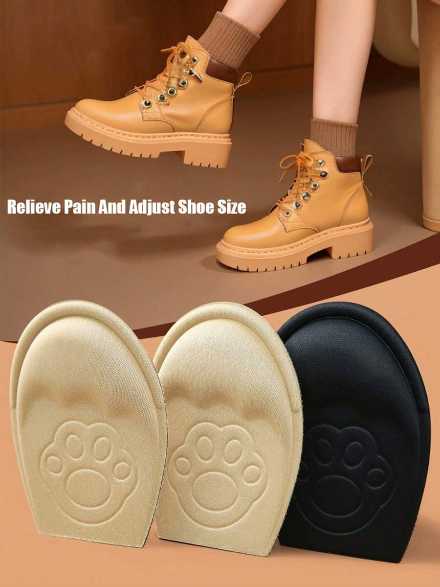 靴子前掌墊，超柔軟鞋墊和防滑半碼鞋墊，男女適用，舒緩疼痛，調整鞋碼