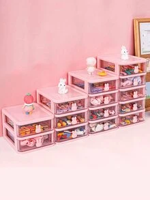 1個女孩子專用髮飾收納盒——公主髮圈，髮夾，髮帶，髮針和其他首飾收納盒 - 彩色 - 查看 2