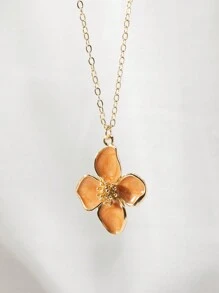 1 chiếc vòng cổ mặt bàn đạp hoa bốn lá tráng men thời trang và thanh lịch với màu Dopamine, hoàn hảo cho trang phục hàng ngày và ngày lễ mùa xuân/hè, ngày lễ tình nhân, mẹ, mẹ, ngày của mẹ, quà tặng - Hoa bốn lá giọt dầu - Xem 14