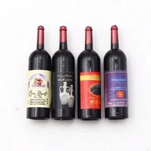 5pcs Miniature Landscape Decoration & Photography Props Simulation Plastic Wine Bottles - Multicolor - View 3