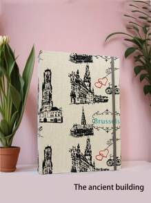 1pc Creative 6" Fabric Photo Album With Drawstring Closure, Multi-Functional 100 Pockets Memory Holder, Suitable For Family, Couples And Holiday/Graduation Photo Collection,Back To School,School Supplies