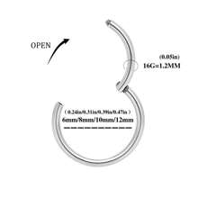 10入組16G鼻環、鼻中隔環，316L不過敏不鏽鋼Helix、軟骨、Daith穿孔首飾