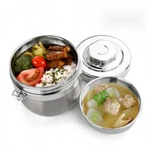Hộp cơm giữ nhiệt nhiều màu sắc bằng thép không gỉ 1,5L, Hộp cơm giữ nhiệt bằng thép không gỉ di động ngoài trời, Hộp cơm hai lớp, Hộp cơm giữ nhiệt di động cho nhân viên văn phòng và học sinh, Hộp đựng thức ăn nhanh, Quà cưới, Quà tặng lễ hội, Quà tặng, Đồ dùng học tập - Nhiều màu - Xem 14