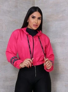 Women Jackets - 玫紅色 - 查看 1