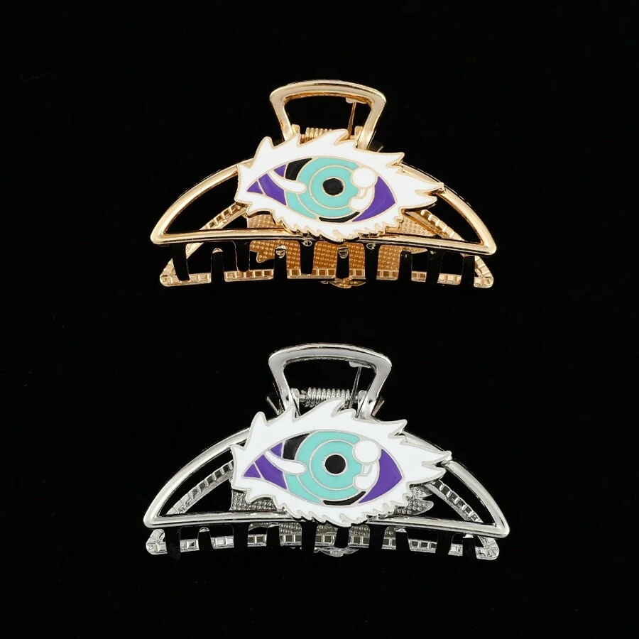 HarryPotter-no use 日本動漫髮夾 卡通Gojo Satoru眼睛系列髮夾女性飾品珠寶頭髮配件玩具禮品