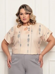 Plus Size Blouses - Print 5 - View 5