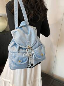 2025 New Style Casual Large Capacity Multi-Function Travel Backpack, Fashion Student Backpack, School Backpack - Blue - View 4