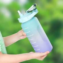 Lillie Varieties Motivational Multicolored Water Bottle With Phrases For Gym School With Strap For Cell Phone - 2L瓶(1UN) - 查看 9