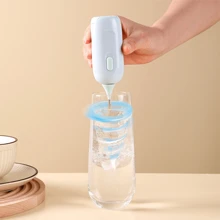 1pc Battery-Free Wireless Milk Frother Handheld Electric Milk Whisk,Small Cake Baking Tool - Multicolor - View 5