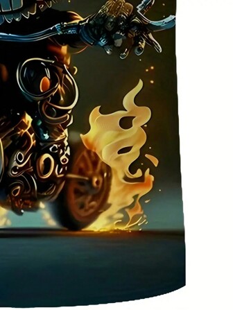 烟雾图案 T 恤 - 经典圆领，超舒适，独特设计，非常适合男士夏季休闲装、日常度假和户外探险