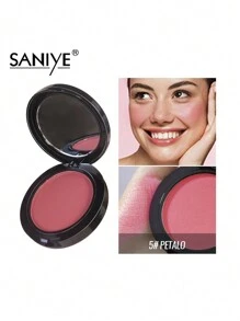 SANIYE Polvo De Rubor E0119  Luminoso Colorete,sedoso, larga duración, ligero, suave, efecto natural - 05#pétalo - Ver 3