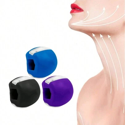 1pc Silicone Jawline Muscle Exerciser For Training The Jaw And Shaping The Face For Adult, Workout Fitness Equipment