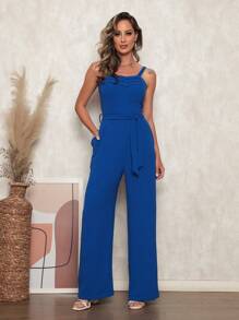 Women Jumpsuits - Xanh đậm - Xem 3