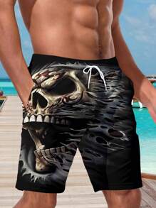 男士 3D 夏威夷沙滩短裤，夏季，夏威夷风 - 彩色 - 查看 3