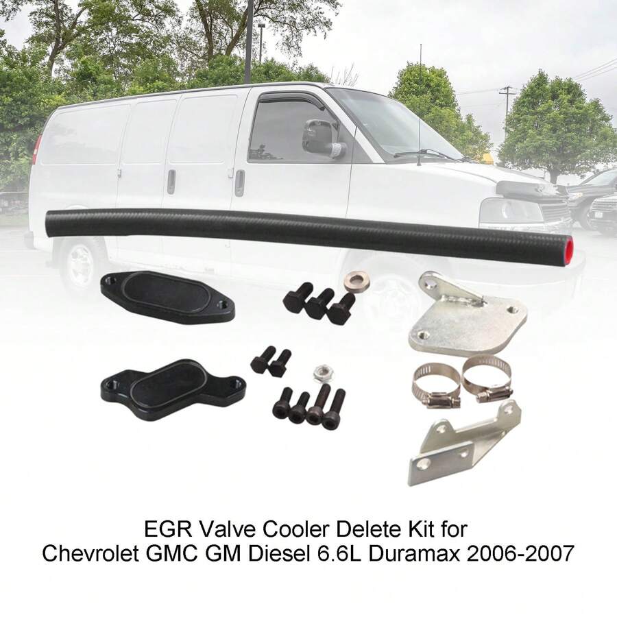 EGR Valve Cooler Delete Kit For Chevrolet GMC GM 6.6L Duramax 20062007
