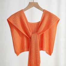 1pc Women's Fashion Knitted Knotted Shawl Wraps