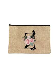 1pc Túi đựng mỹ phẩm có dây kéo in chữ bằng sợi polyester, Túi lưu trữ, Món quà tuyệt vời cho người yêu và gia đình, Kho đựng mỹ phẩm ký túc xá đại học, Du lịch nam, Túi trang trí sự kiện thể thao, Túi quà tặng, Túi đựng mỹ phẩm ngộ nghĩnh in chữ đầy màu sắc, Quà tặng tựu trường cho giáo viên, Quà tặng chị em, món quà tốt nhất cho mẹ, quà sinh nhật, quà kỷ niệm quà tốt nghiệp, túi xách thời trang, đáp ứng nhu cầu đi lại hàng ngày - Màu Khaki - Xem 13