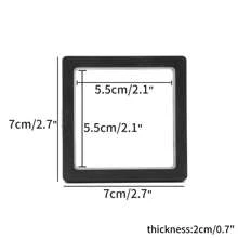 PE薄膜黑色珠寶收納盒3D包裝盒,寶石自由站立懸浮框膜戒指耳環項鍊展示 - Display Stand - 查看 11