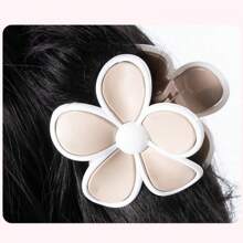 全新塑料花形髮夾，後頭配件髮夾，五瓣花造型髮夾 - 彩色 - 查看 4